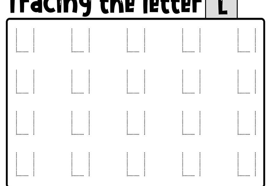 Printable Tracing The Letter L Free Download And Print For You