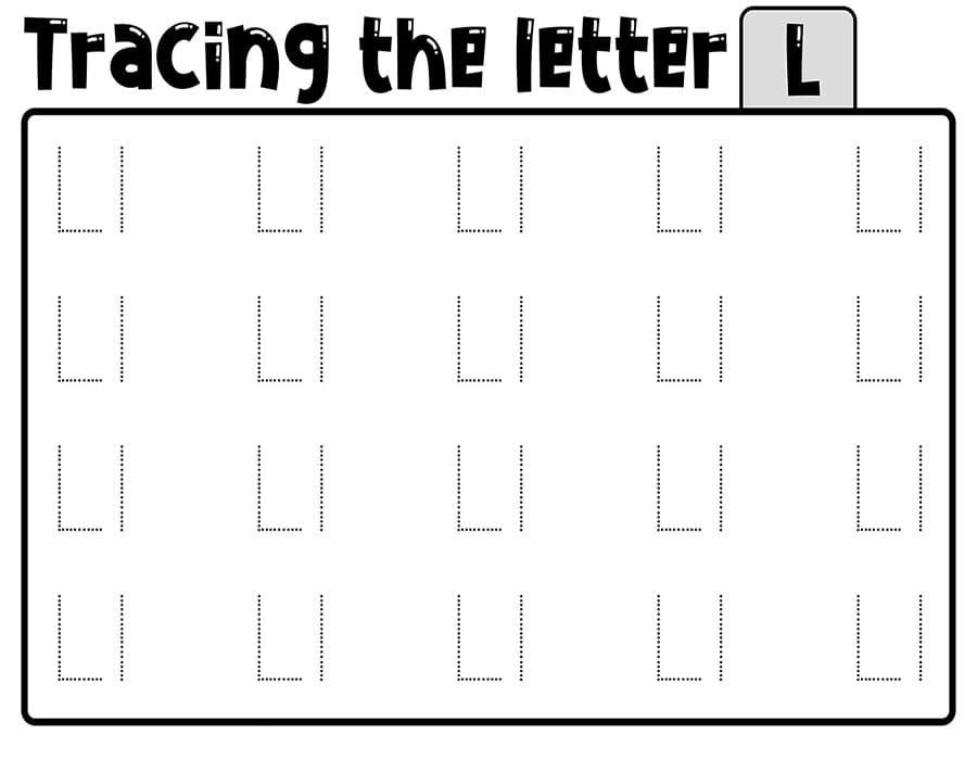 Printable Tracing The Letter L Free Download And Print For You Printable Tracing The Letter L Free Download And Print For You