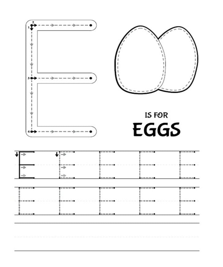 Printable Uppercase Letter E Tracing Free Download And Print For You Printable Uppercase Letter E Tracing Free Download And Print For You