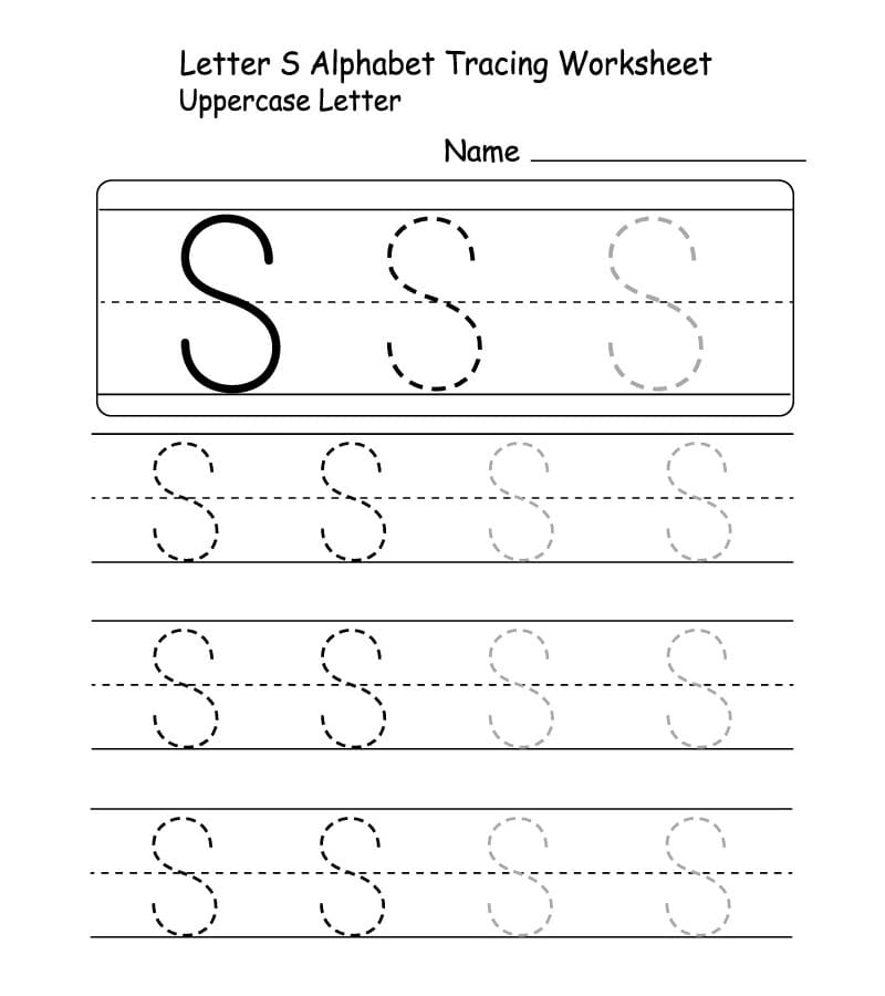 Printable Uppercase Letter S Tracing Free Download And Print For You Printable Uppercase Letter S Tracing Free Download And Print For You