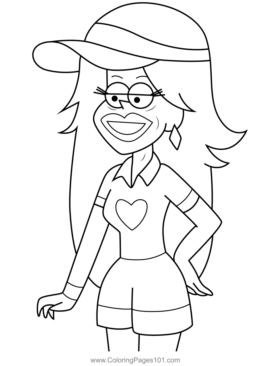 Priscilla Northwest Gravity Falls Coloring Page For Kids Free Gravity 