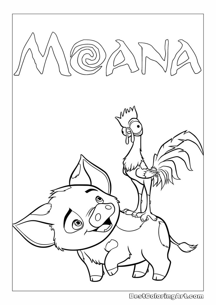 Pua And Chicken Moana Coloring Page Moana Coloring Pages coloring Pua And Chicken Moana Coloring Page Moana Coloring Pages coloring