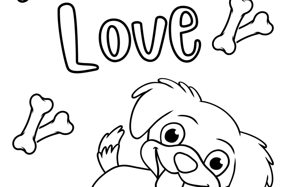 Puppy Dog Coloring Pages SimplyColoringPages