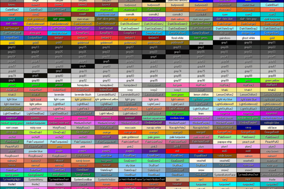 Python Turtle Color Chart Vrogue co