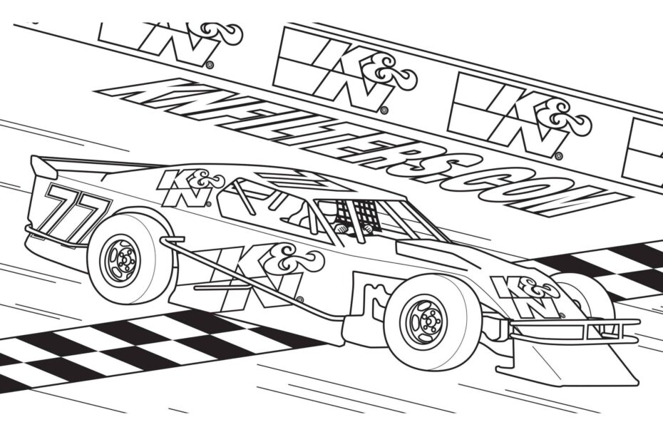 Race Car Coloring Pages For All Ages