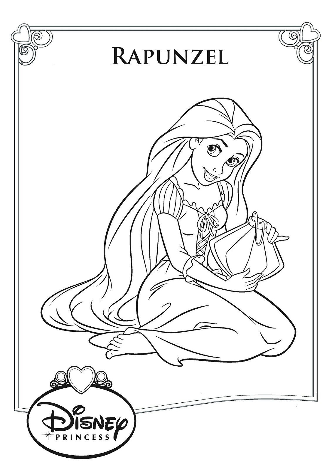 Rapunzel Color Pages To Print Activity Shelter Rapunzel Color Pages To Print Activity Shelter