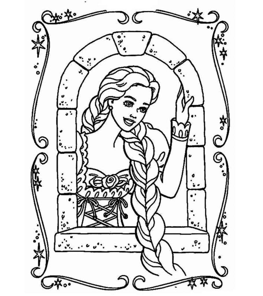 Rapunzel Coloring Pages Learny Kids Rapunzel Coloring Pages Learny Kids
