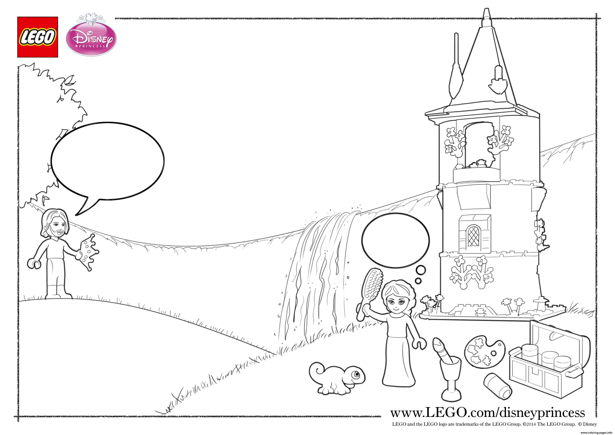 Rapunzel Lego Disney Coloring Pages Printable Rapunzel Lego Disney Coloring Pages Printable