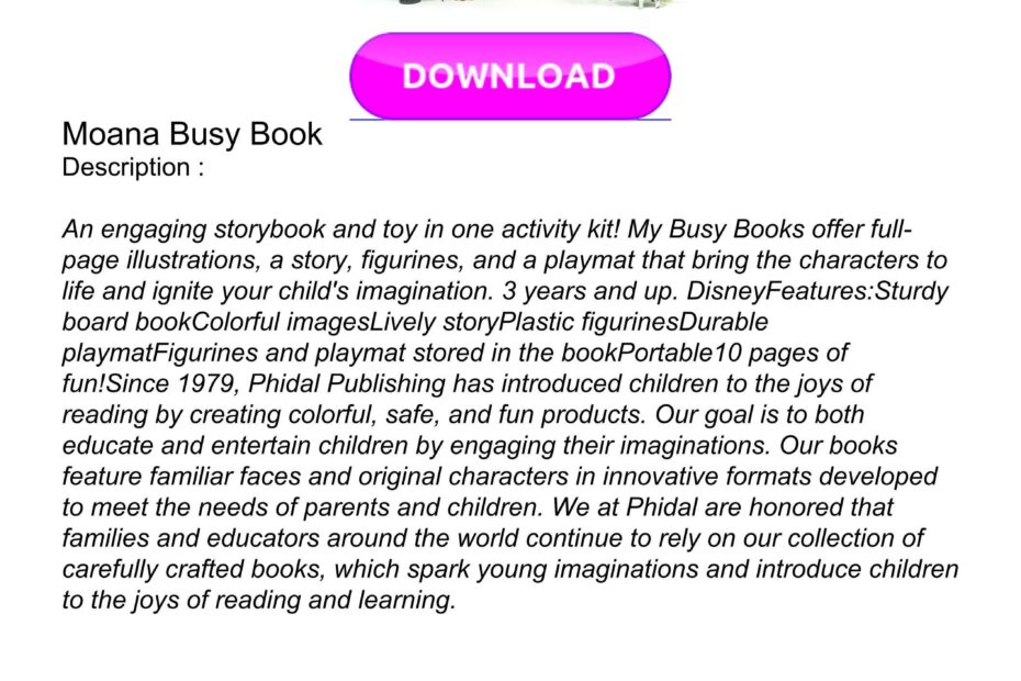 READ PDF Moana Busy Book By Rmnstoren Issuu