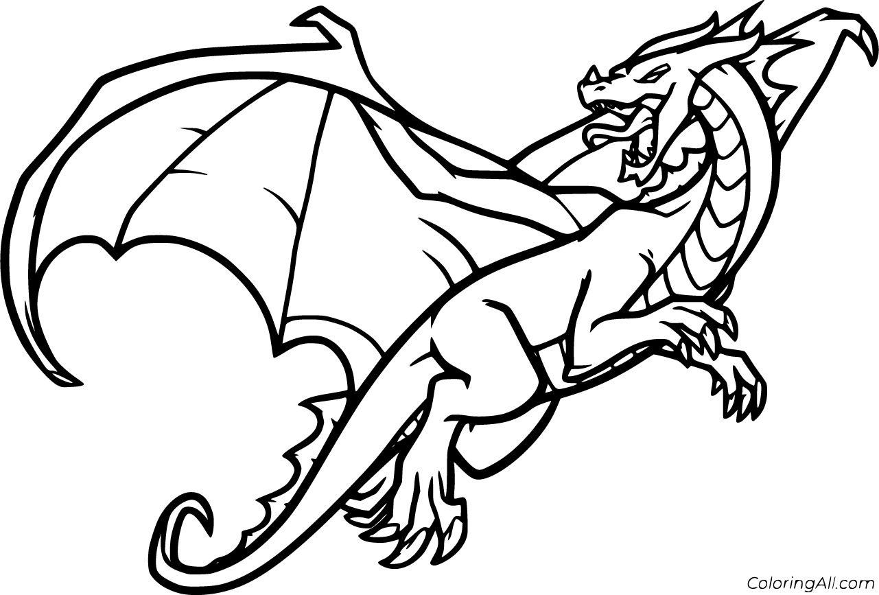 Realistic Dragon Coloring Pages 24 Free Printables ColoringAll