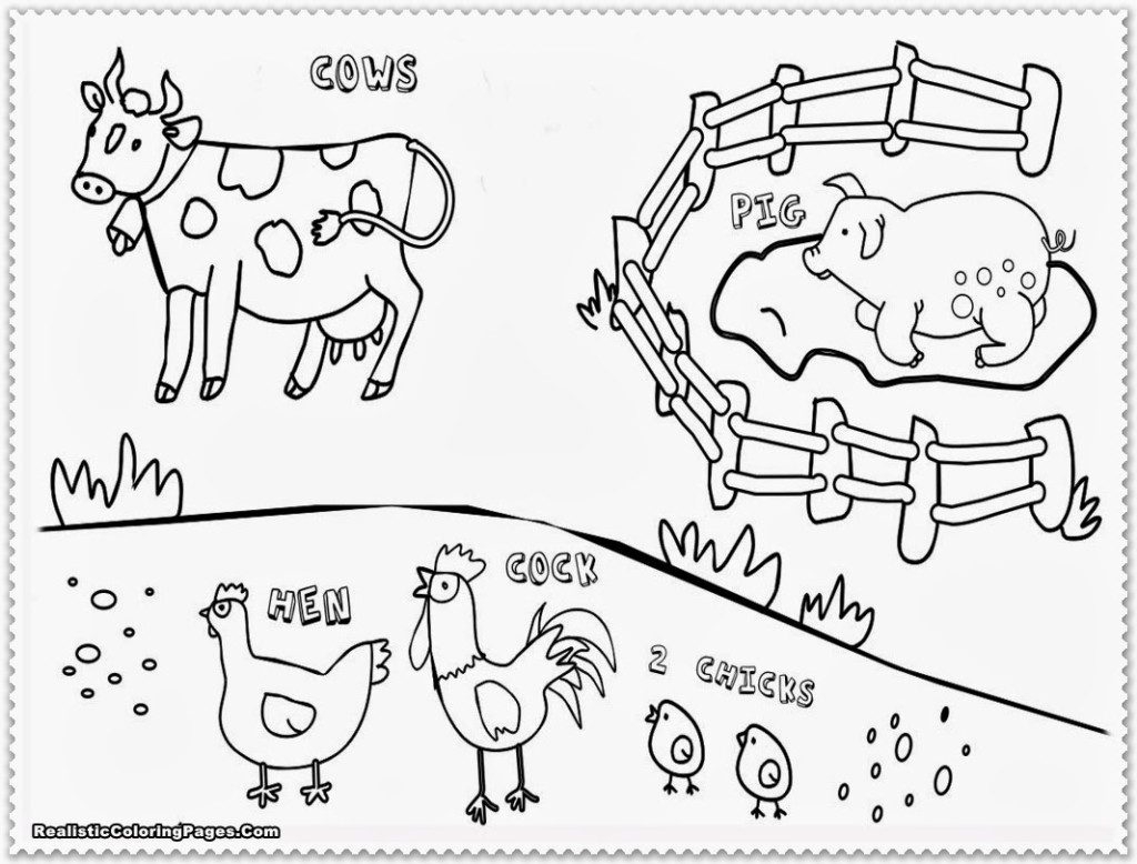 Realistic Farm Animal Coloring Pages At GetColorings Free Realistic Farm Animal Coloring Pages At GetColorings Free