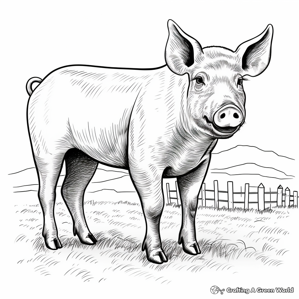 realistic farm animal coloring pages realistic farm animal coloring pages