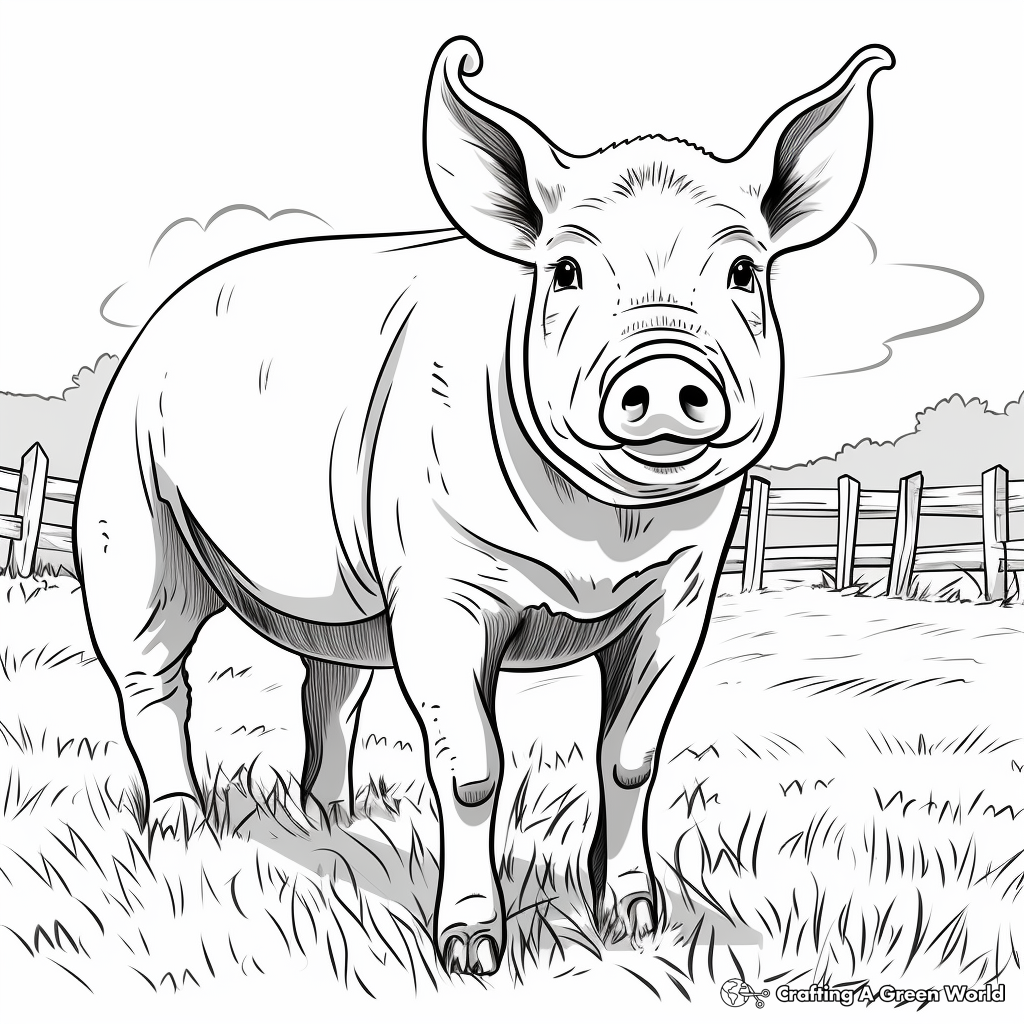 Realistic Farm Animal Coloring Pages Free Printable Realistic Farm Animal Coloring Pages Free Printable