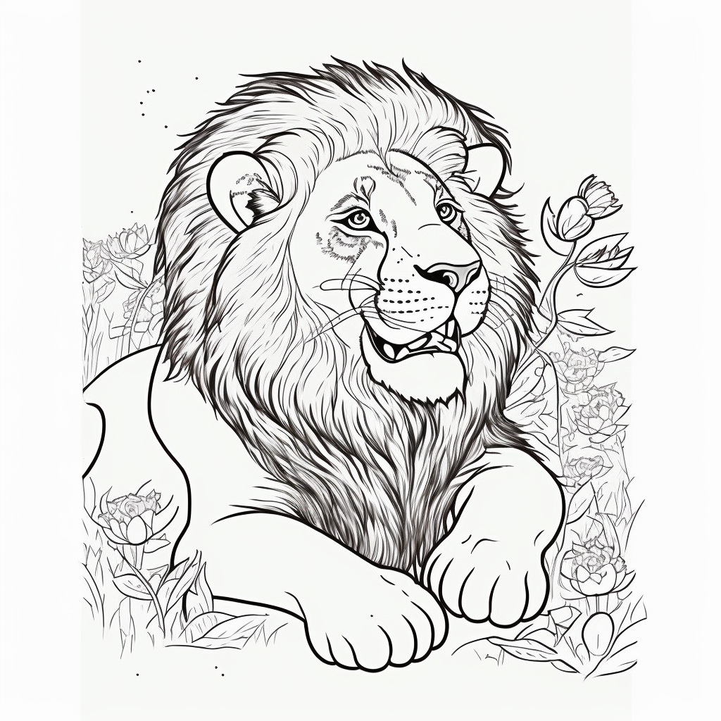 Realistic Lion Coloring Page Lulu Pages Realistic Lion Coloring Page Lulu Pages