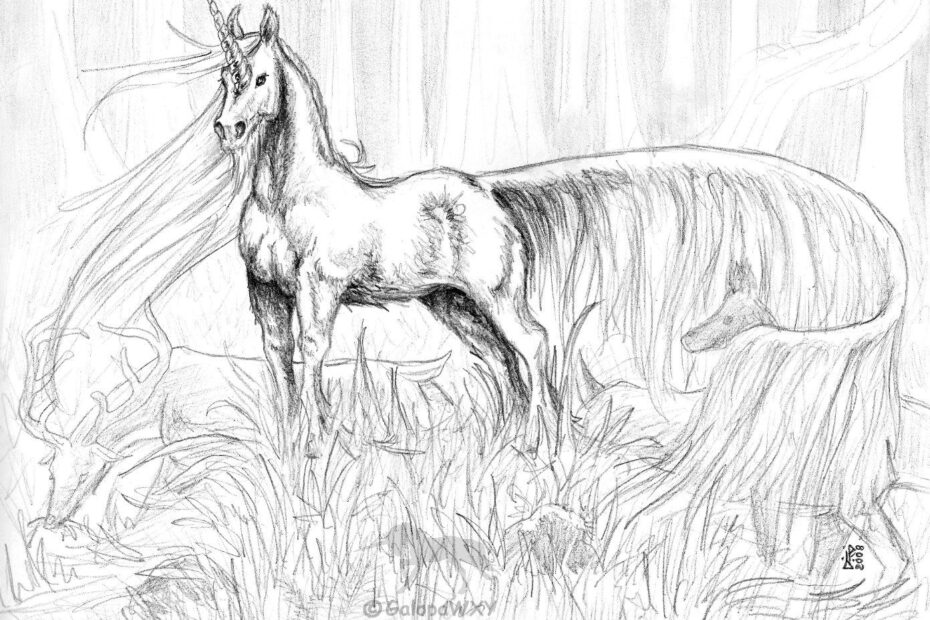 Realistic Unicorn Coloring Pages Coloring Home