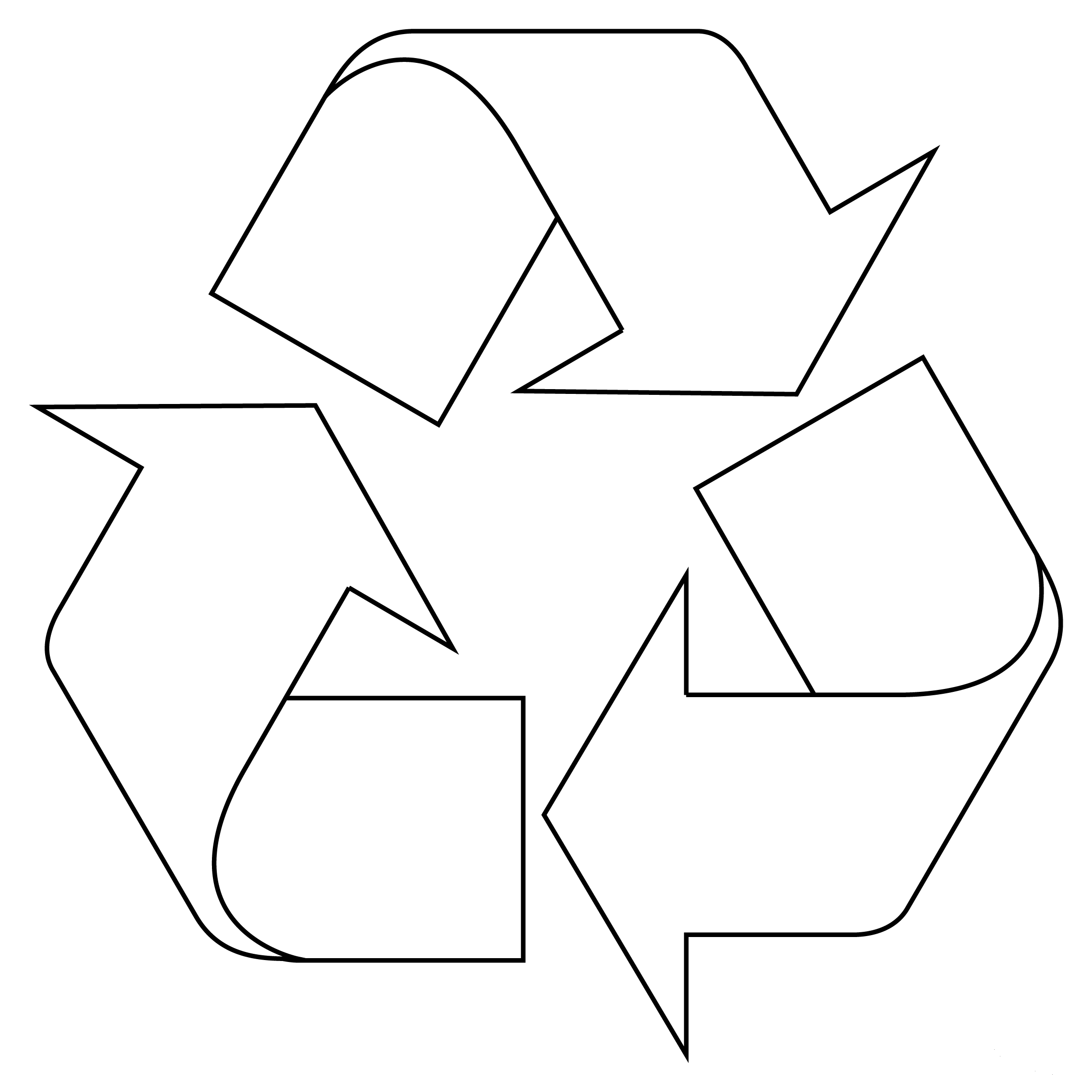 Recycling Symbol Coloring Page ColouringPages Recycling Symbol Coloring Page ColouringPages