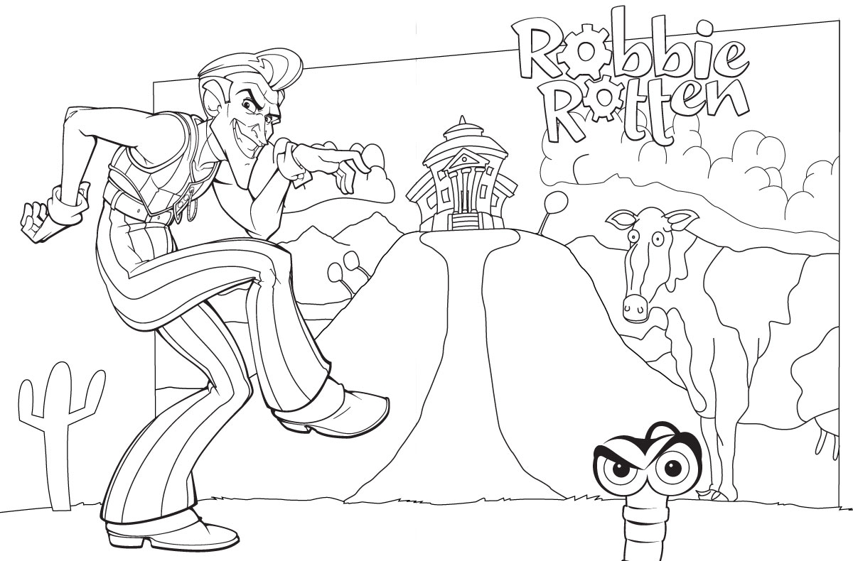 Robbie Rotten Coloring Pages Robbie Rotten Coloring Pages