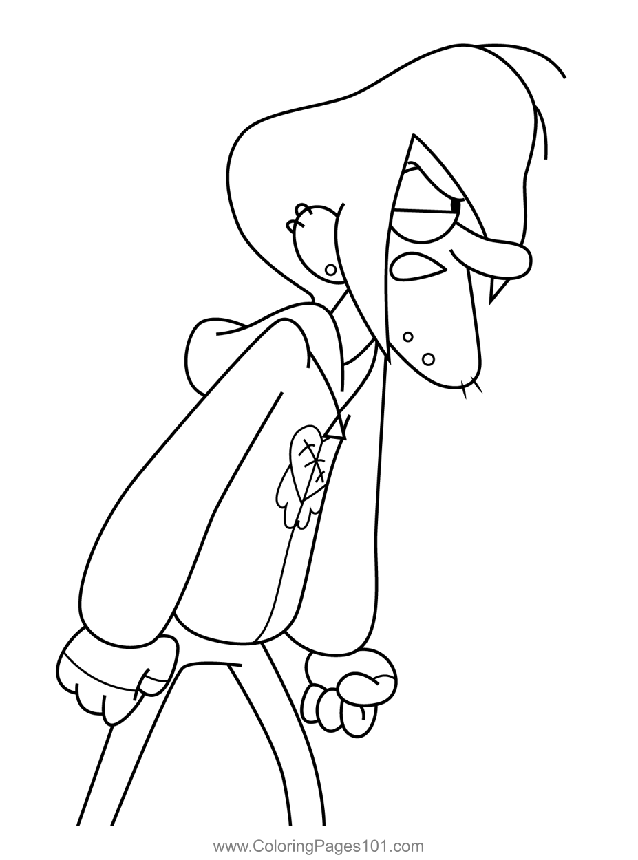 Robbie Valentino Angry Gravity Falls Coloring Page For Kids Free Robbie Valentino Angry Gravity Falls Coloring Page For Kids Free