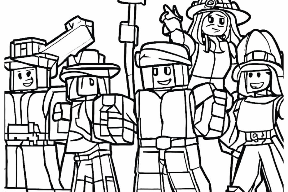 Roblox Character Coloring Pages Free Printable Coloring Pages