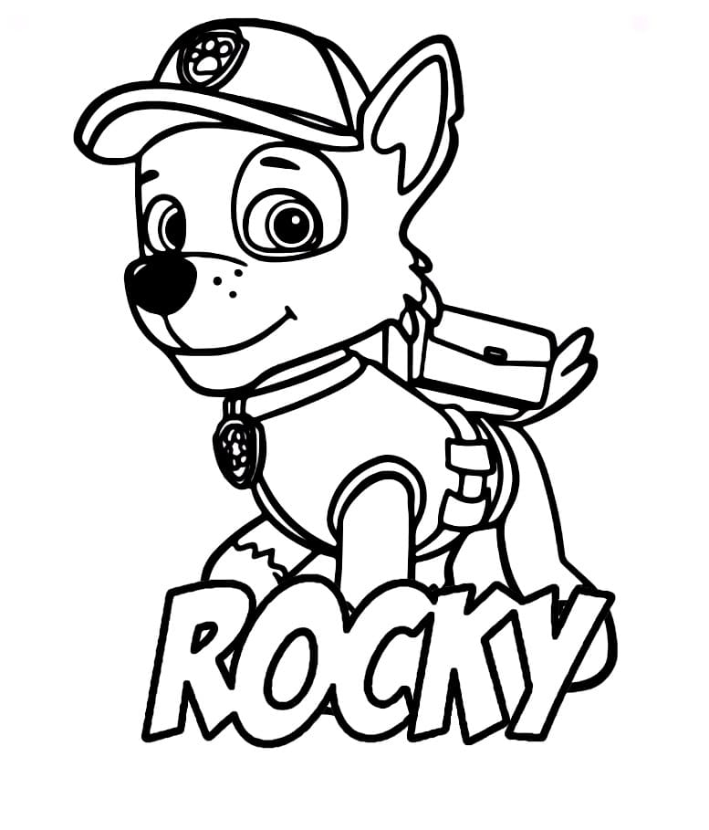 Rocky Paw Patrol Printable Coloring Page Download Print Or Color Rocky Paw Patrol Printable Coloring Page Download Print Or Color