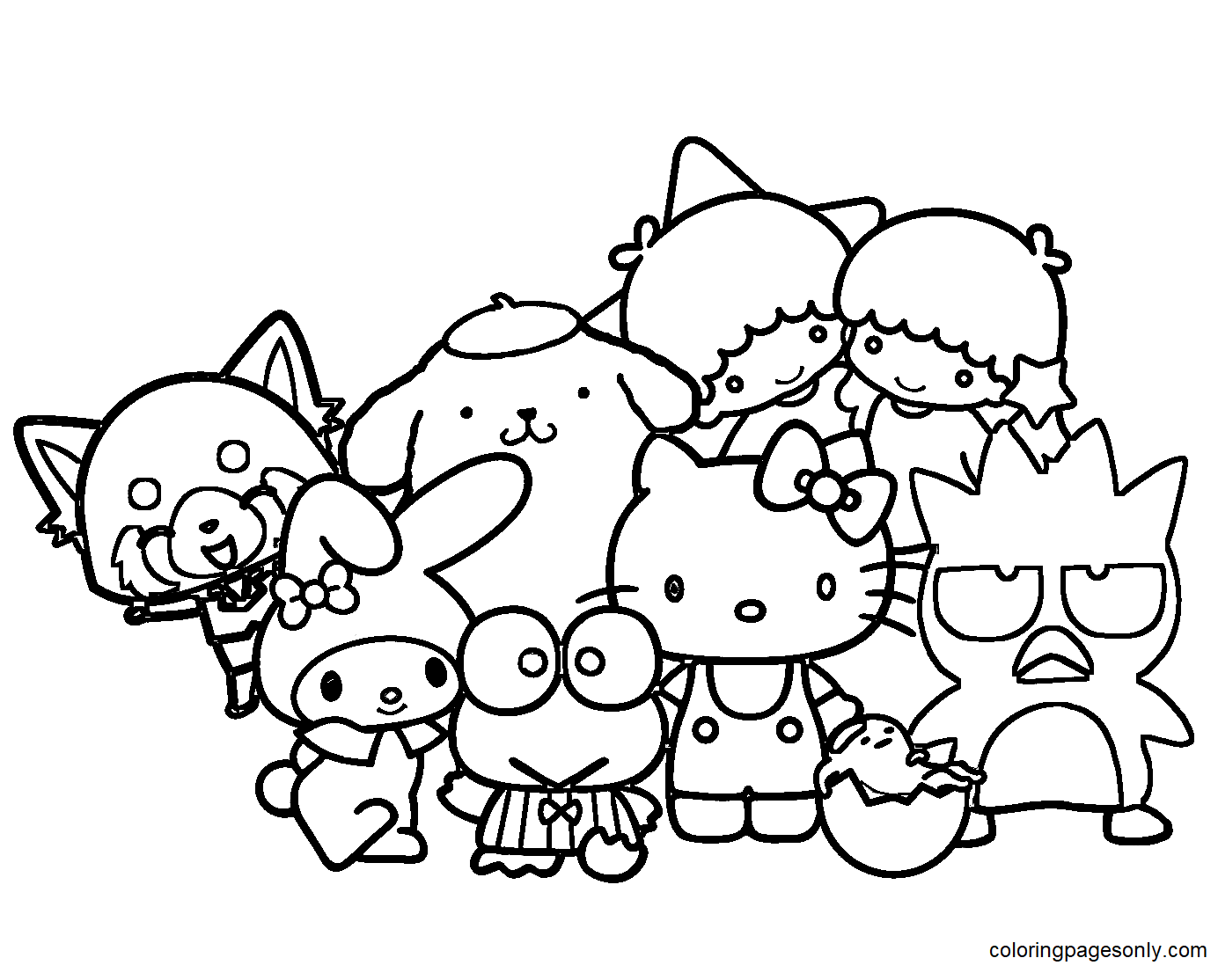 Sanrio Characters Coloring Page Free Printable Coloring Pages Sanrio Characters Coloring Page Free Printable Coloring Pages