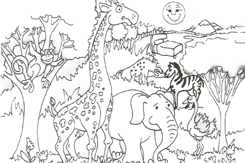 Savanna Coloring Pages Coloring Home