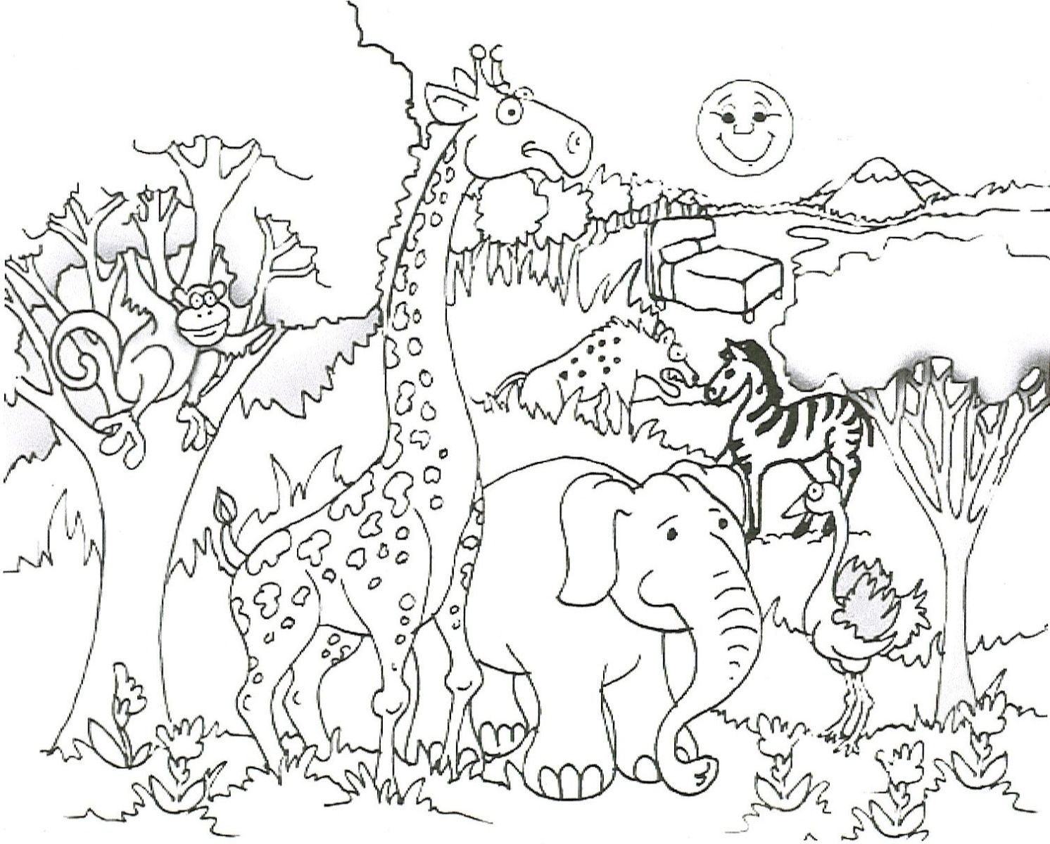 Savanna Coloring Pages Coloring Home Savanna Coloring Pages Coloring Home