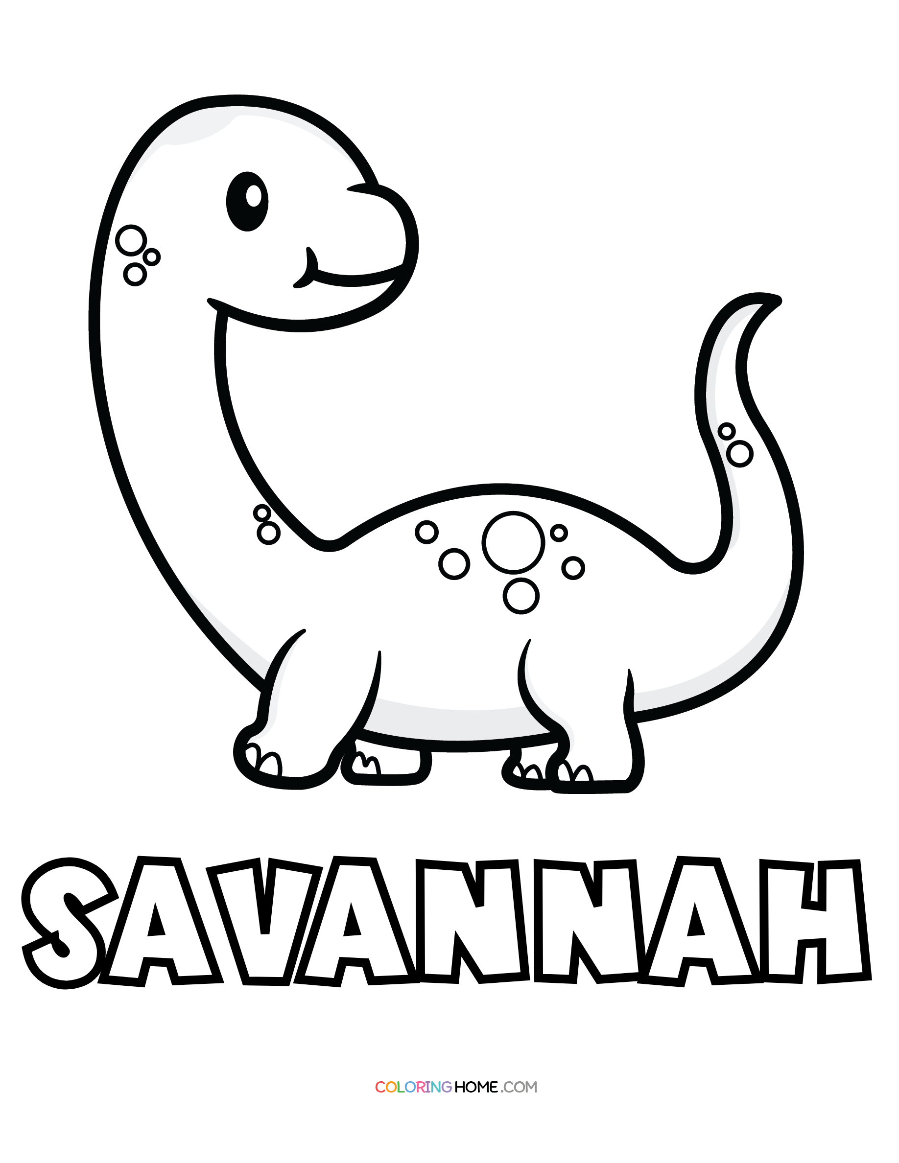 Savannah Name Coloring Pages Coloring Nation Savannah Name Coloring Pages Coloring Nation