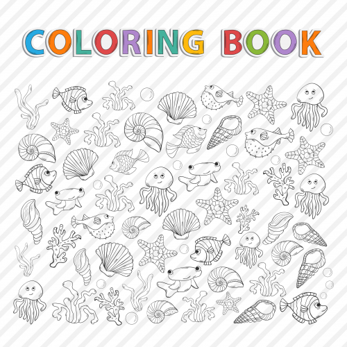 Sea Creatures Coloring Page KidsPressMagazine Sea Creatures Coloring Page KidsPressMagazine