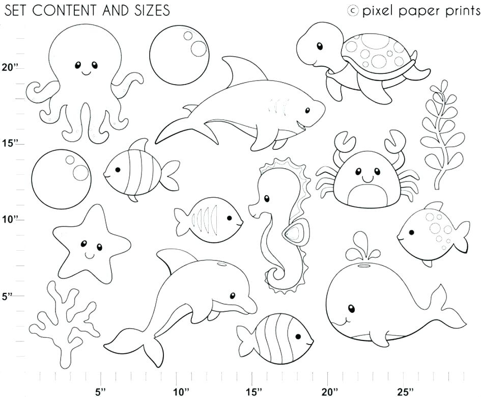 cute sea creatures coloring pages cute sea creatures coloring pages