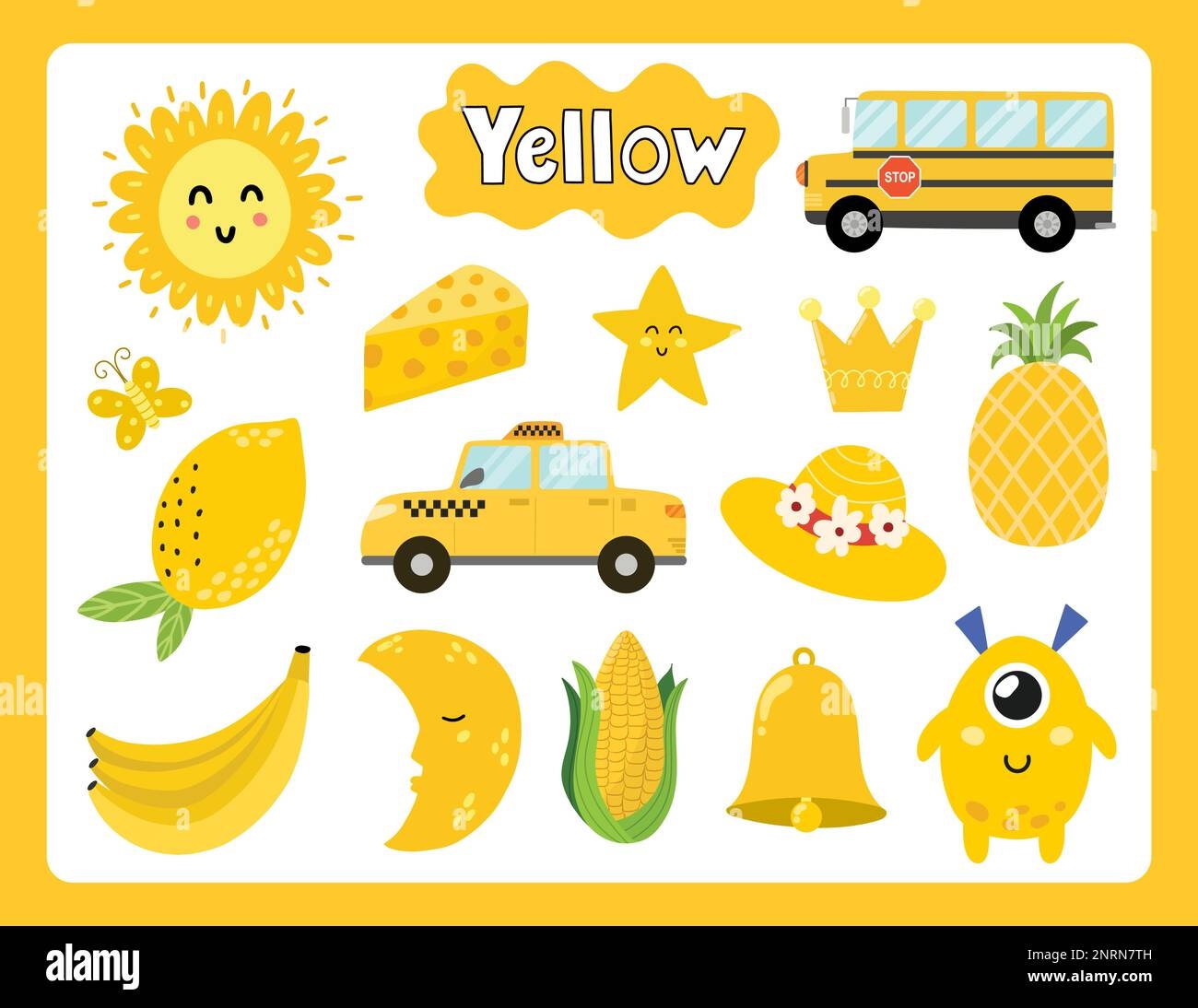 Yellow Color Objects Yellow Color Objects