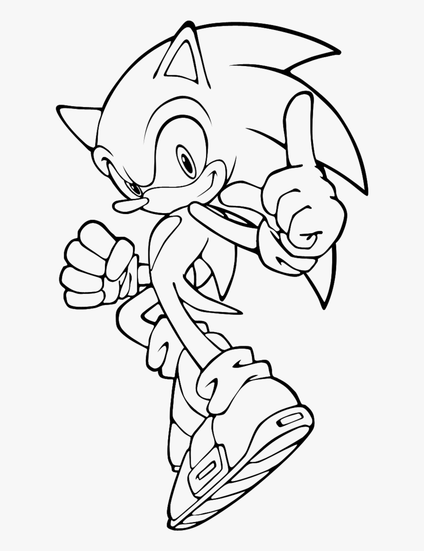 Sonic coloring page free Sonic coloring page free