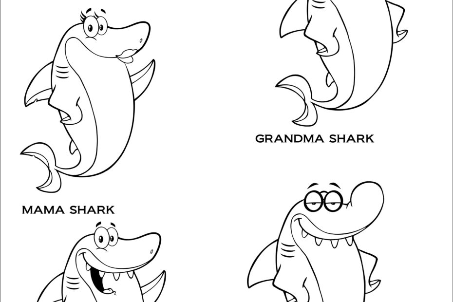 Shark Coloring Pages ColoringBay