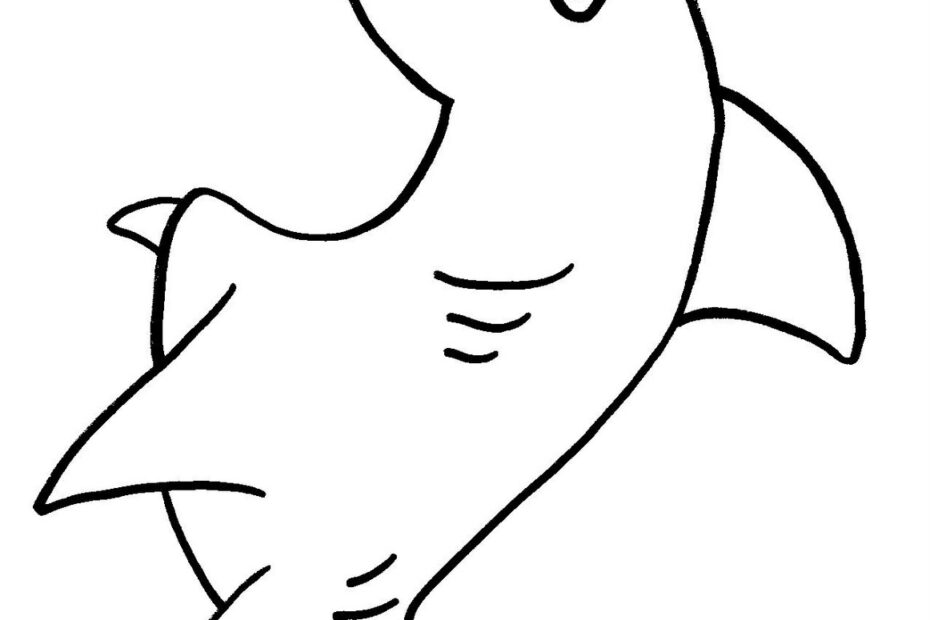 Shark Stencil Printable ClipArt Best