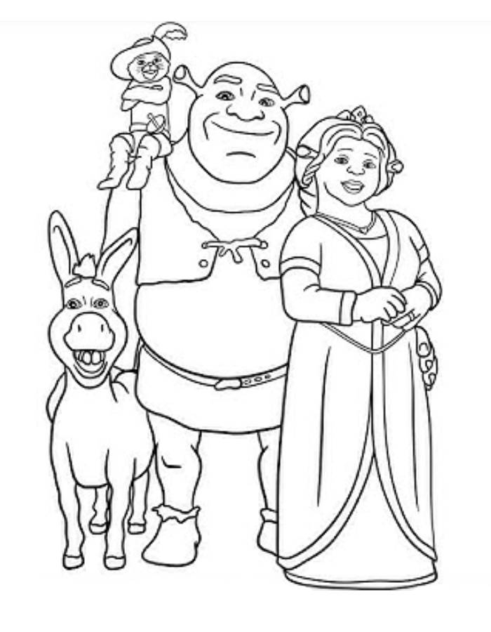 Shrek Coloring Pages Free Printable PDF Shrek Coloring Pages Free Printable PDF