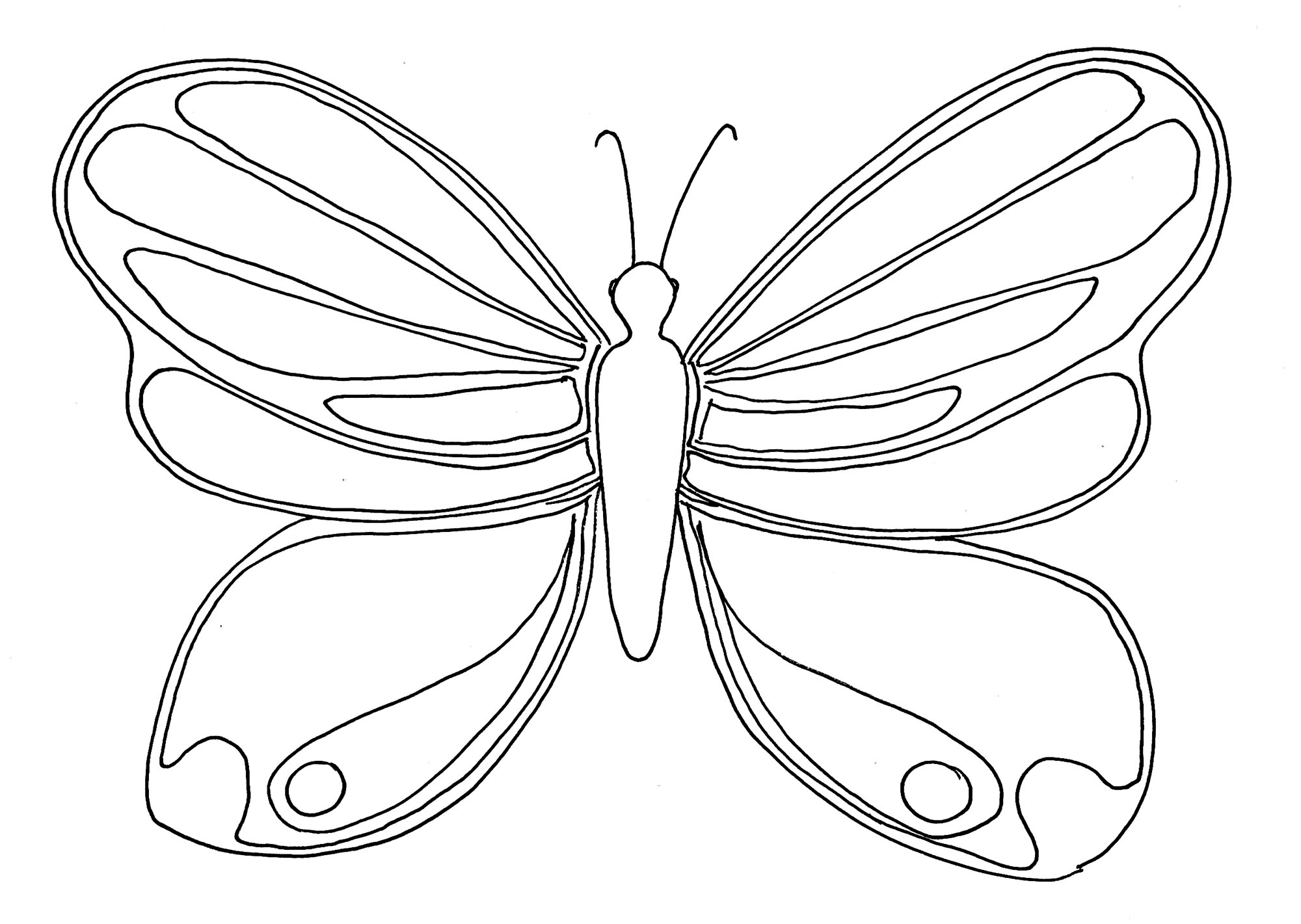 Simple Butterfly Coloring Butterfly Coloring Pages Simple Butterfly Coloring Butterfly Coloring Pages