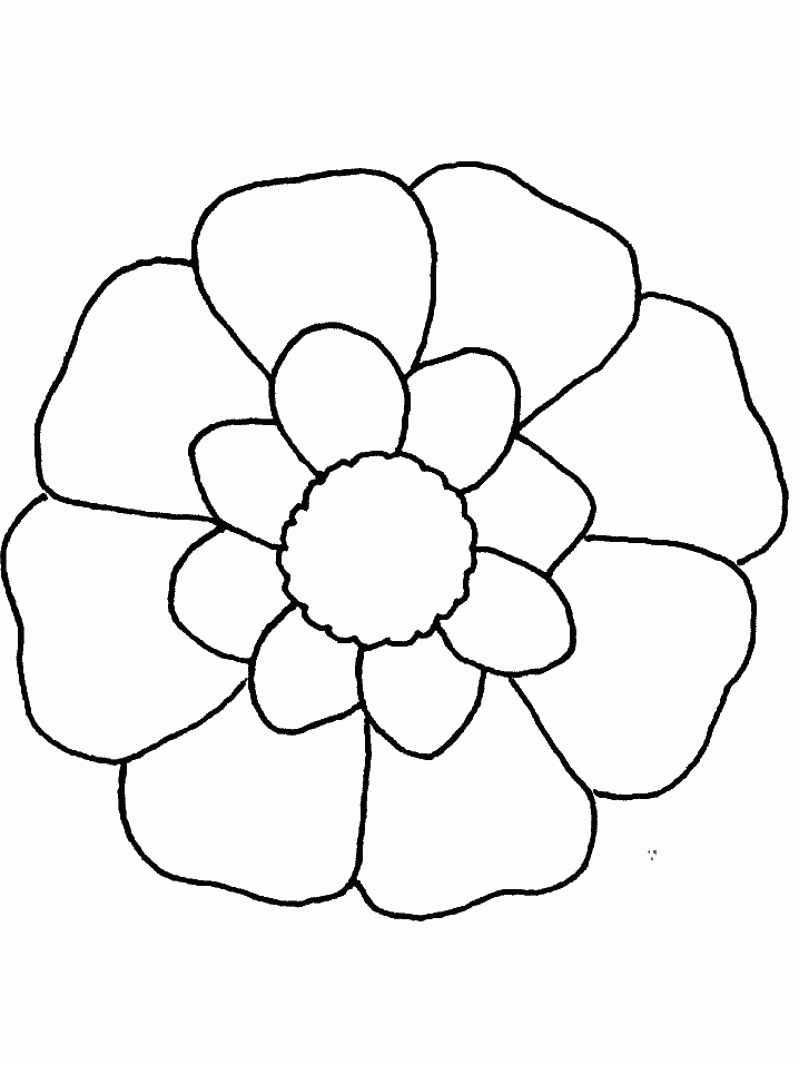 Simple Flower Coloring Pages Coloring Home Simple Flower Coloring Pages Coloring Home