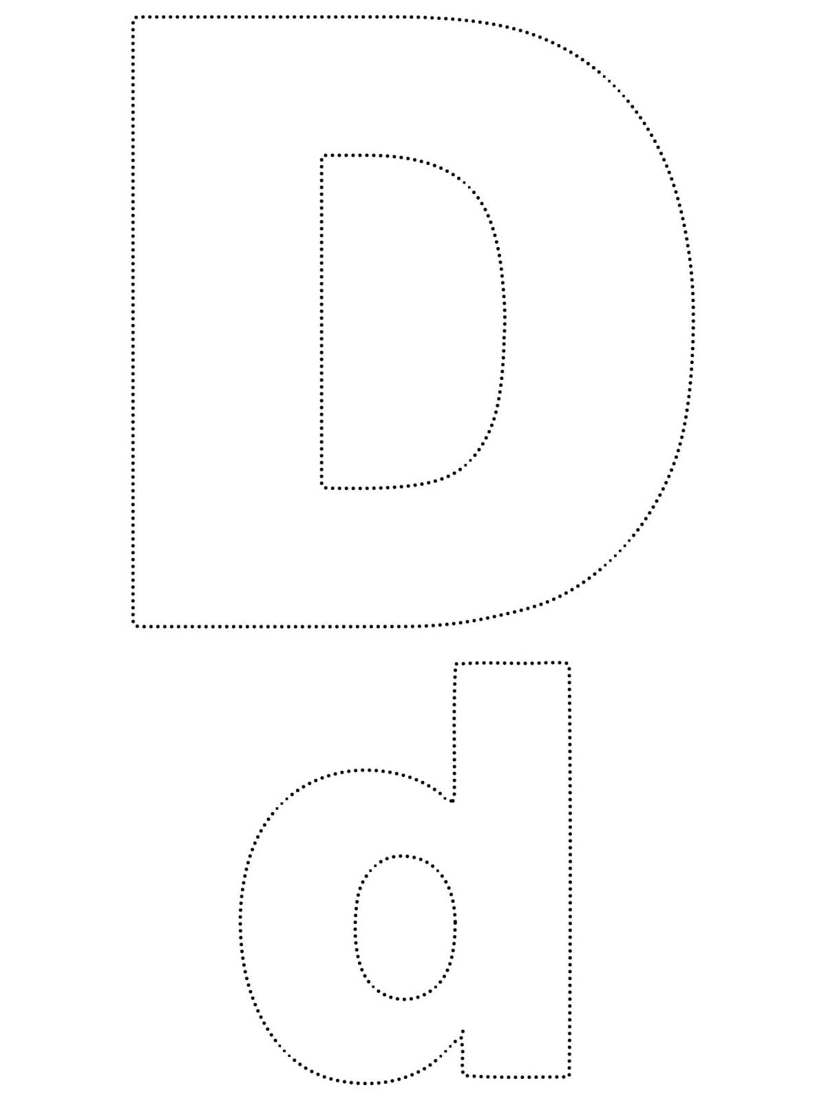 Simple Letter D Tracing Coloring Page Download Print Or Color Online Simple Letter D Tracing Coloring Page Download Print Or Color Online
