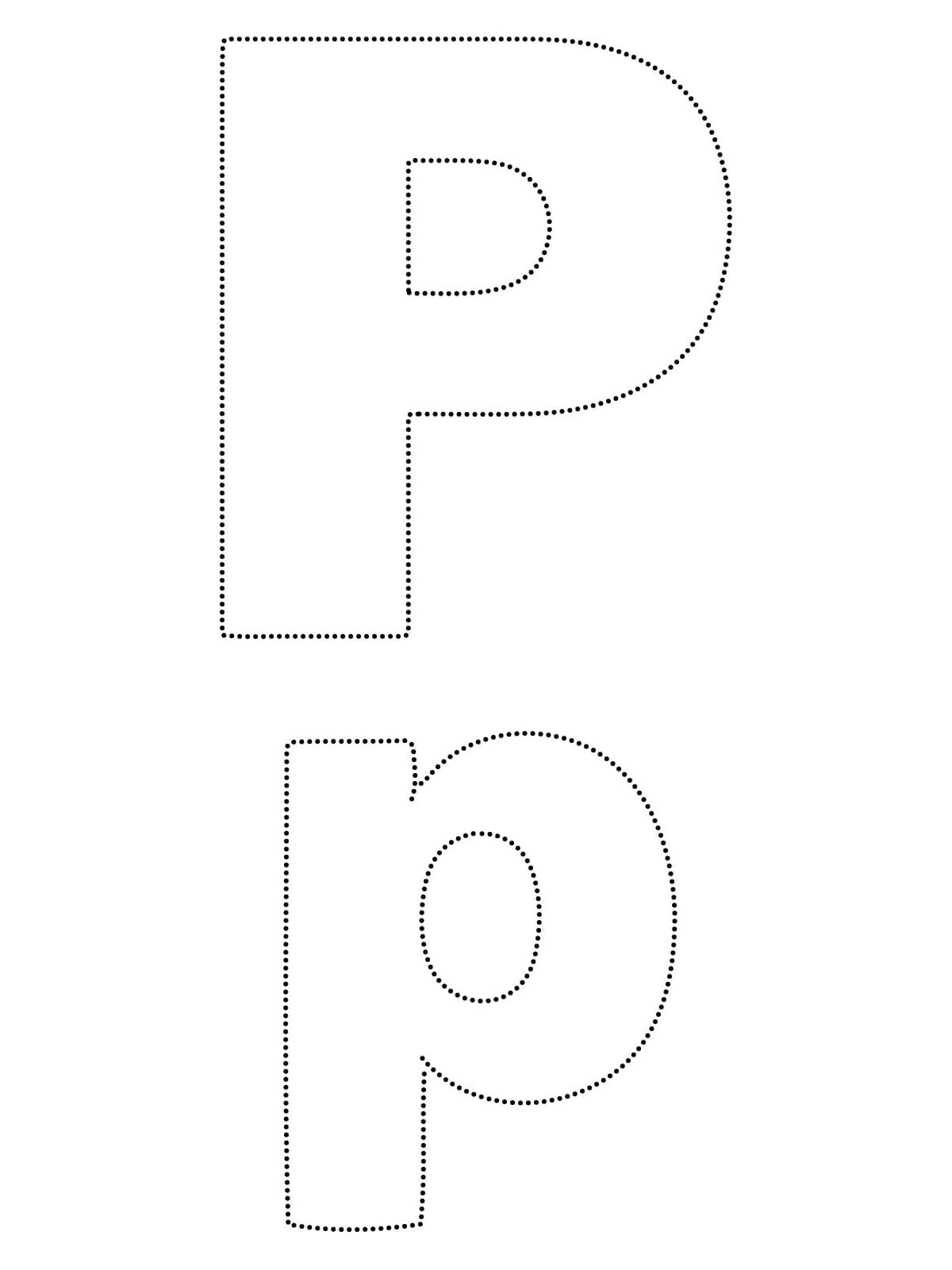 Simple Letter P Tracing Coloring Page Download Print Or Color Online Simple Letter P Tracing Coloring Page Download Print Or Color Online
