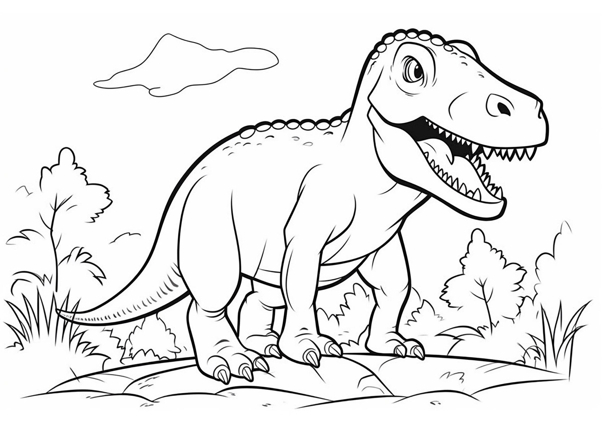 Simple Tyrannosaurus Rex Dinosaur Coloring Pages Simple Tyrannosaurus Rex Dinosaur Coloring Pages
