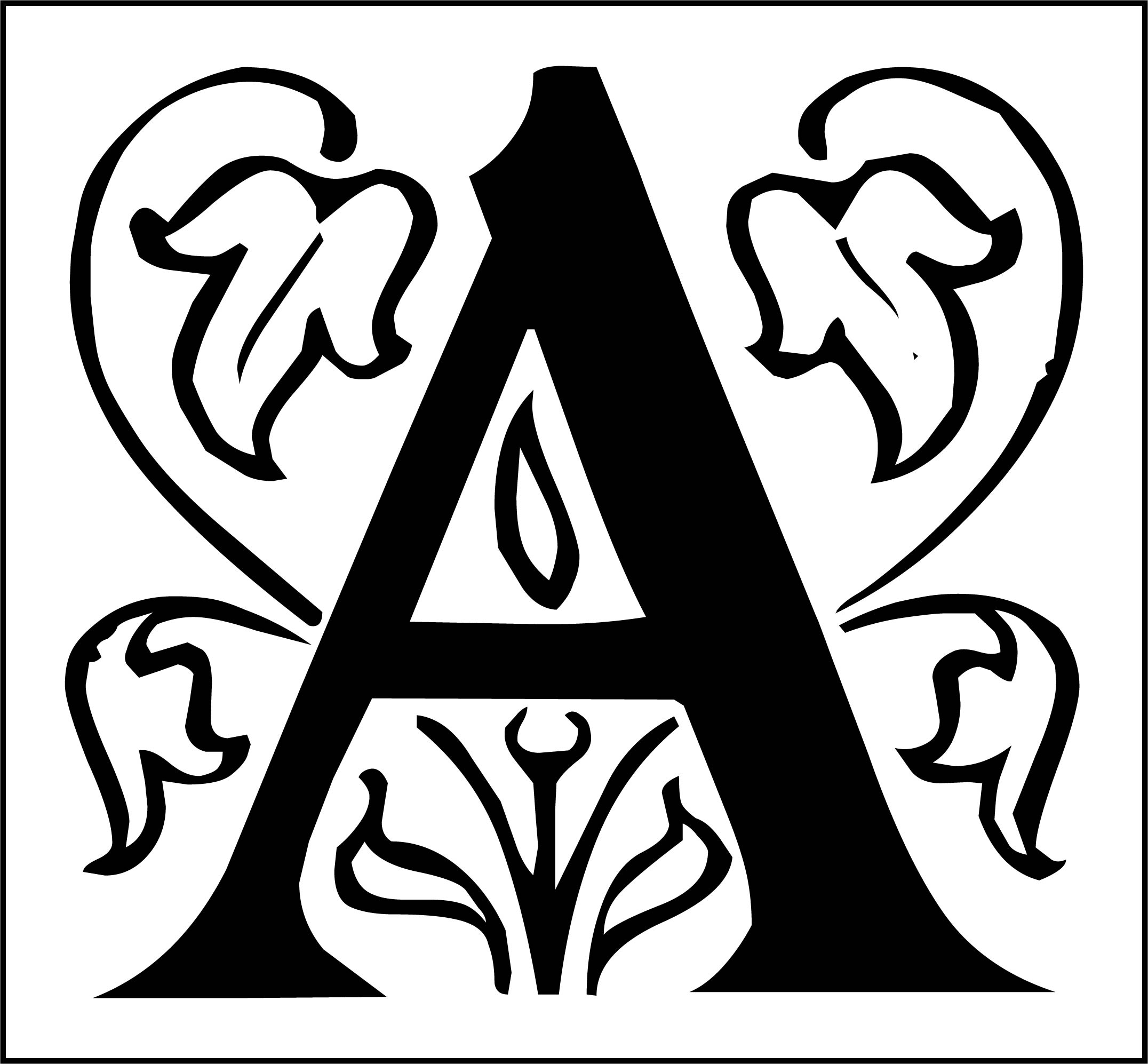 Single Printable Letters With Design Single Printable Letters With Design