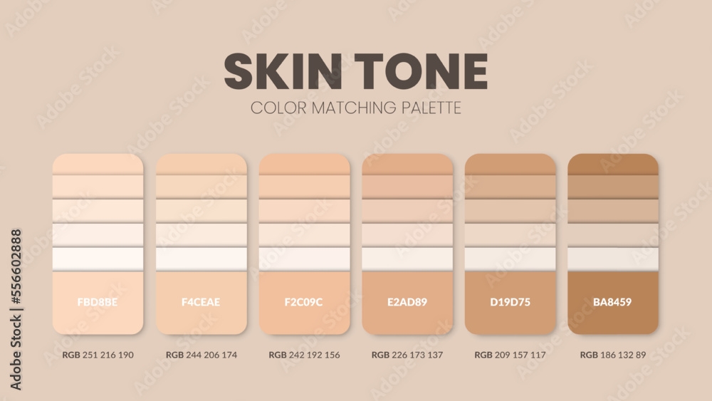 Skin Tone Color Code Rgb Infoupdate Skin Tone Color Code Rgb Infoupdate