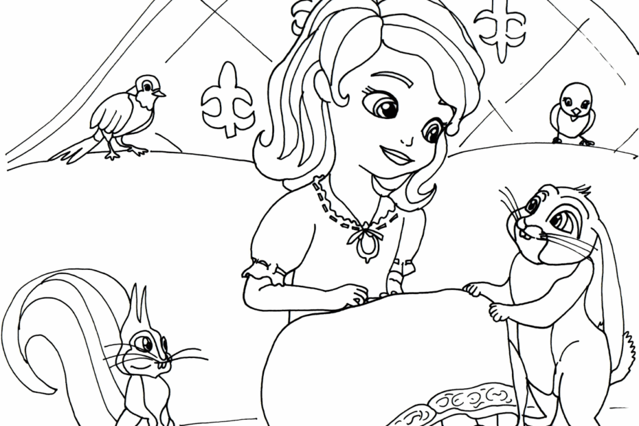 Sofia The First Coloring Pages Coloring Home