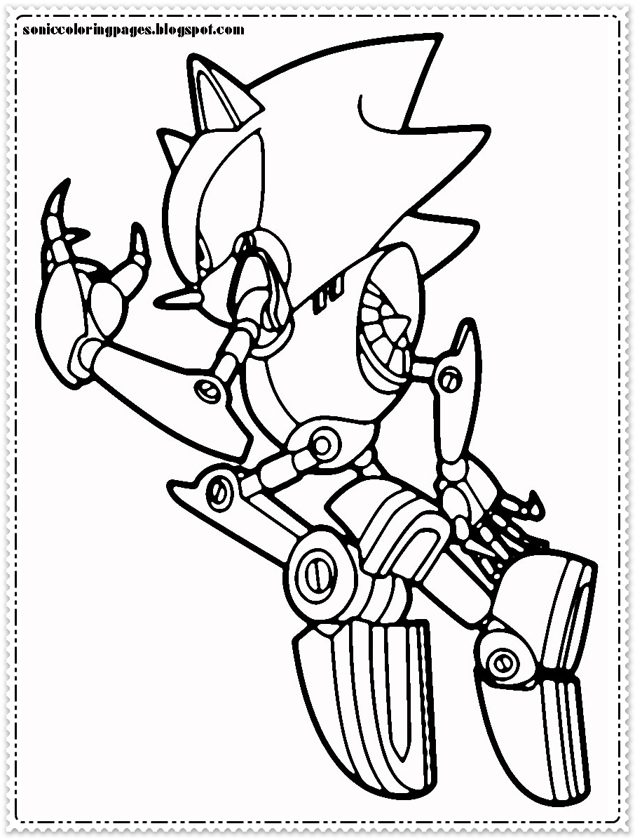 Sonic Coloring Pages Sonic Coloring Pages