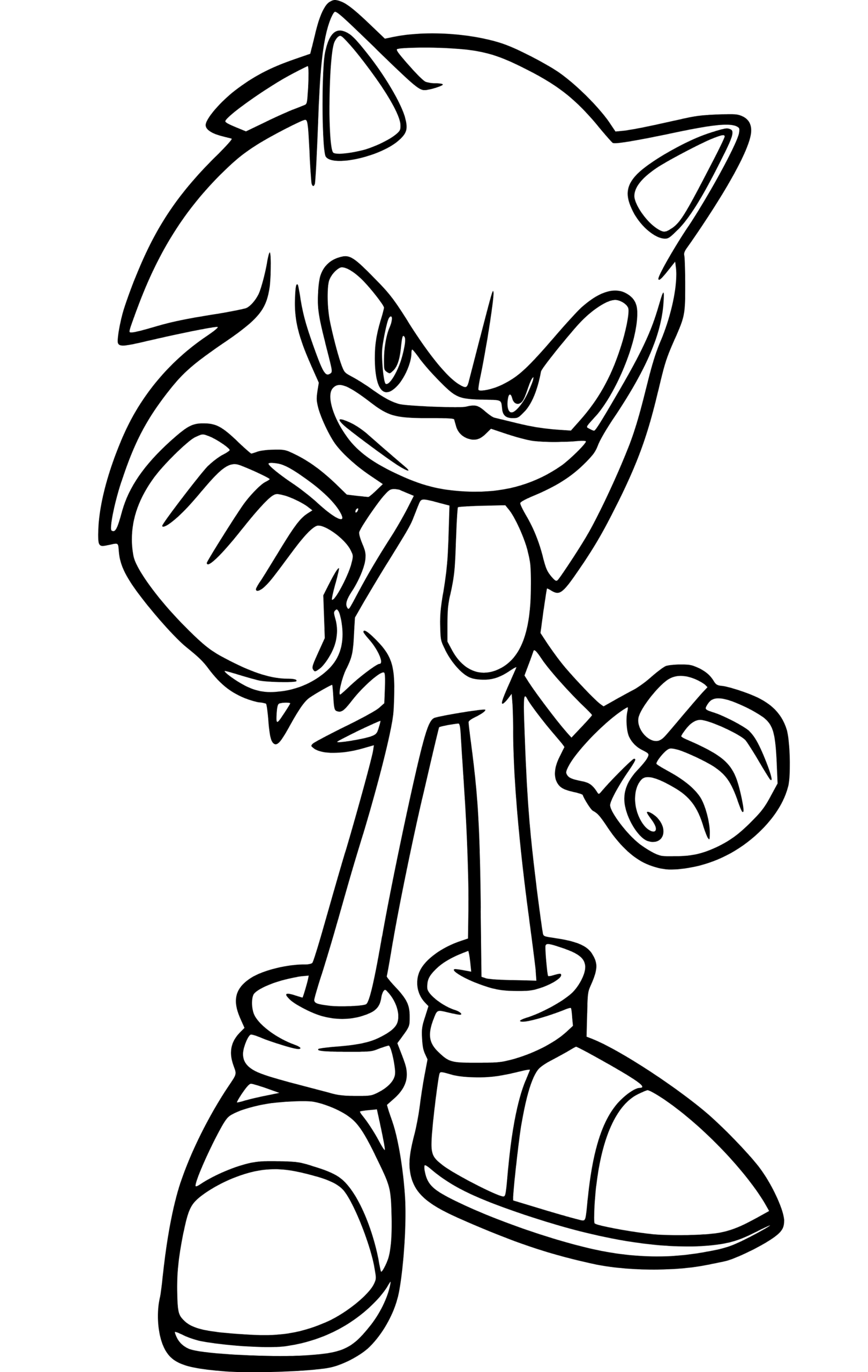 Sonic Coloring Pages Sonic Coloring Pages