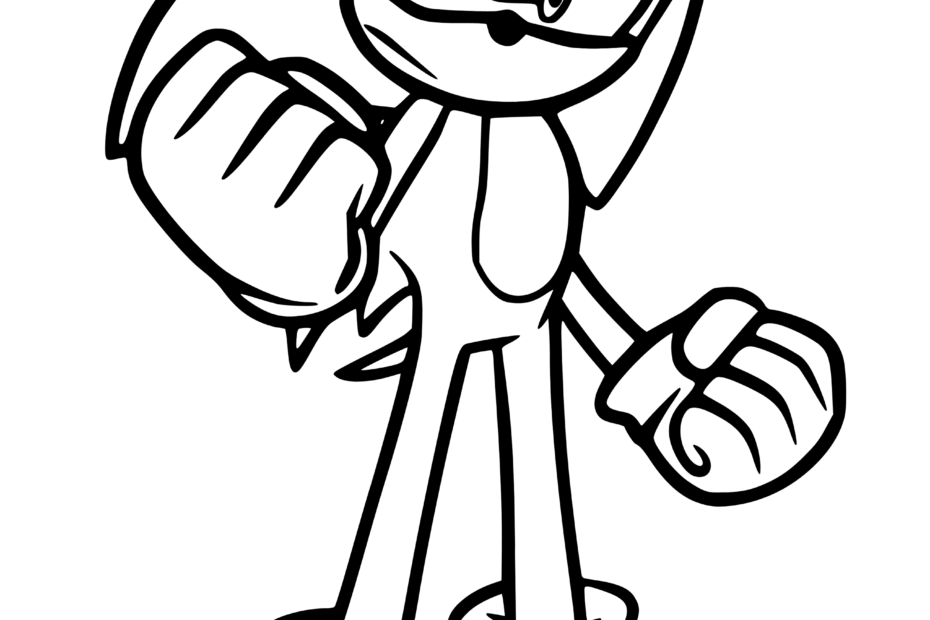Sonic Coloring Pages 12 Printable Sheets Simple To Draw Easy For