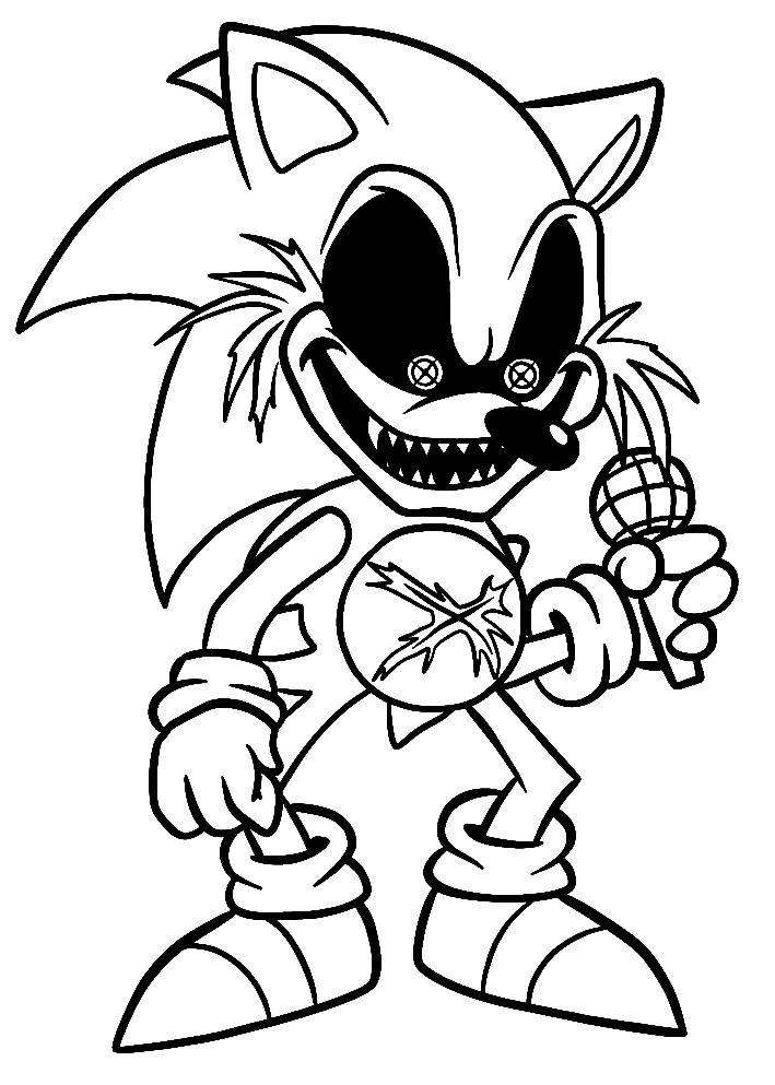 Sonic Exe Coloring Pages Printable Sonic Exe Coloring Pages Printable