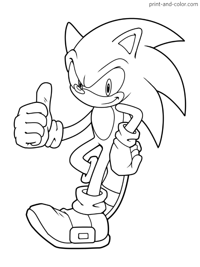 Sonic Hedgehog Coloring Sheet Free Printable Templates Sonic Hedgehog Coloring Sheet Free Printable Templates