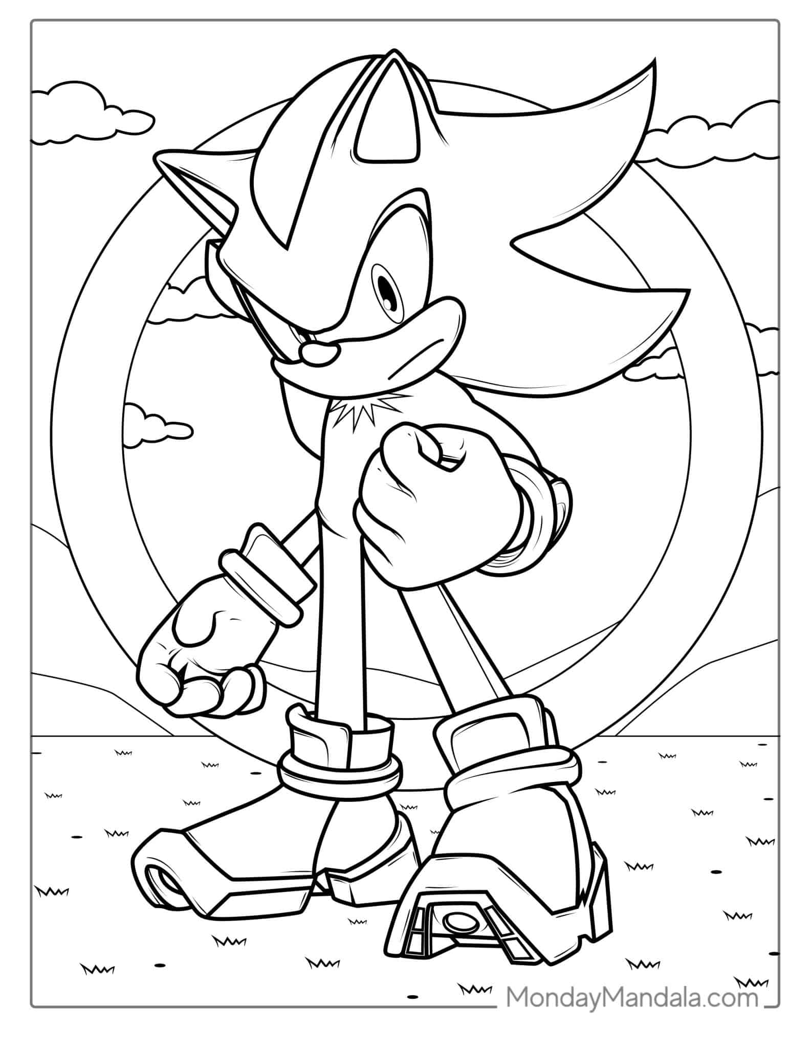 Sonic Printable Coloring Sheets Sonic Printable Coloring Sheets