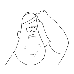 Soos Gravity Falls Coloring Page